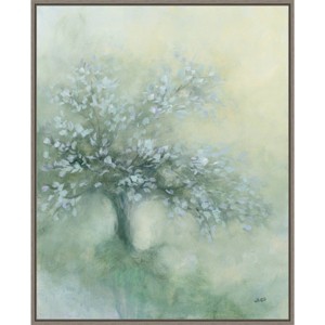 23" x 28" Subtle Tree I by Julia Purinton Framed Canvas Wall Art Print - Amanti Art: Modern Botanical Lithograph, Polystyrene Frame - 1 of 4