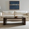 HomeRoots 48" Dark Brown Solid Wood Sled Coffee Table - 2 of 4