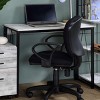 INFURNIC Desks Rectangular Writing Desk with V-Shaped Metal Base for Modern Home Office Style, Easy to Assemble, Grey, 35"*18"*28" - 2 of 4