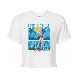 Women's - Barbie - Beach Cropped Graphic T-Shirt - 1 of 4