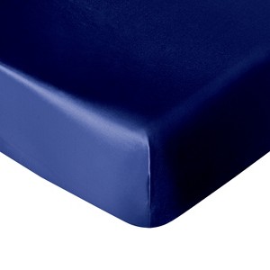 Silk Satin Fitted Crib Sheet, Super Soft Toddler Fitted Sheets for Standard Crib and Toddler Mattresses, 28x52 Inches - NTBAY - 1 of 4