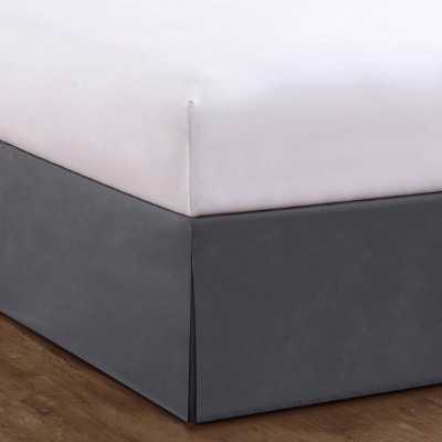 King Wrap-around Tailored Bed Skirt Gray - Bed Maker's