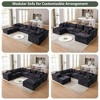 4-8 Seater Modular Cloud Sectional Sofa, U-Shape Chenille Couch, Deep Memory Foam Couch, No Assembly Required - 2 of 4