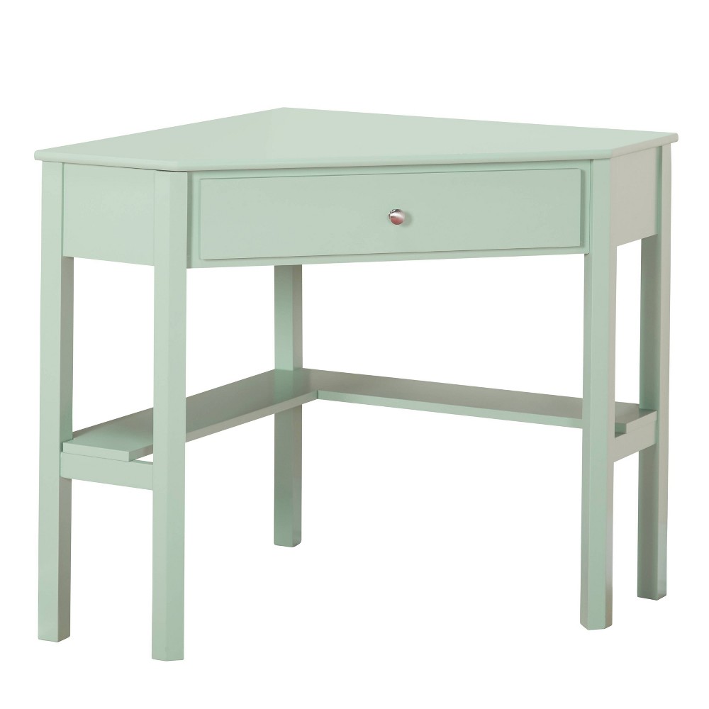 Photos - Office Desk Medford Corner Desk with Storage Mint - Buylateral