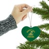 Norfolk State University Spartans Logo Heart Love Wood Christmas Tree Holiday Ornament - 3 of 3