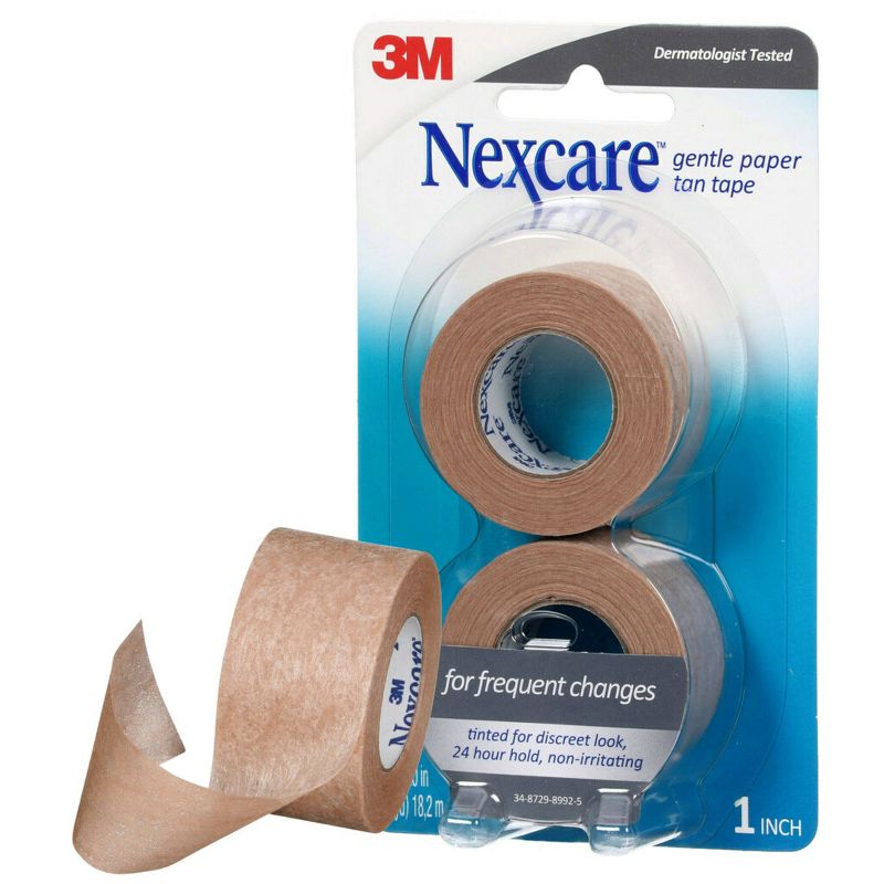 Nexcare Gentle Paper Tan Tape - 2pk, 2 of 3