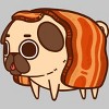 Men's Design By Humans Puglie Bacon Strip By Puglie T-Shirt - 2 of 4