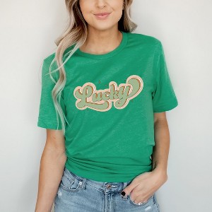 Simply Sage Market Women's Lucky Retro Stars Short Sleeve Graphic Tee - 1 of 4