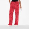 Women's Strawberry Shortcake Print Wide Leg Fleece Graphic Pants - Red - 2 of 3