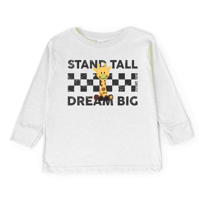 The Juniper Shop Mini Smiley Stand Tall Dream Big Toddler Long Sleeve Tee