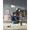 VASAGLE Accent Chair, Velvet Vanity Chair with Metal Legs, Shell-Shaped Back, Wide Seat, Luxury Style, Comfy Chair - 4 of 4
