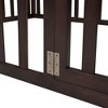 CAVINAS Twin Size Bed Frame, Wood Daybed Frame with Fence and Door, Floor Bed for Kids, Teens, Girls, Boys, Floor Platform Bed - 4 of 4
