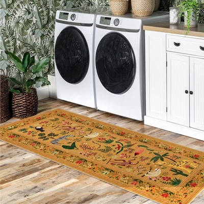 Washable Animal Rug Soft Low Pile Non Slip Large Carpet For Living Room, Nursery, Hallway, Entryway, Nursery, Kids Room