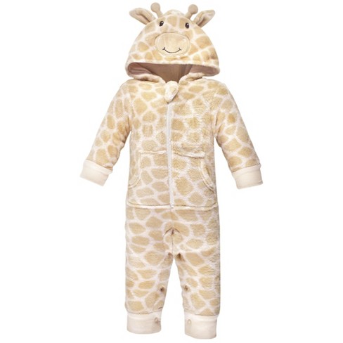 Hudson Baby Unisex Baby Plush Jumpsuits, Giraffe - image 1 of 2