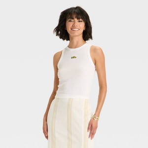 Women's Slim Fit Knit Tank Top - A New Day™ - 1 of 4