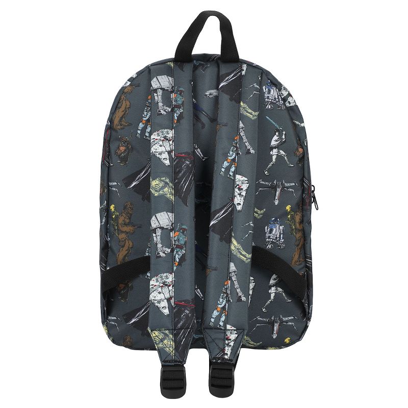 Star Wars Multi Character AOP Adult 17" Laptop Backpack, 5 of 8