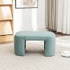SEYNAR Modern Velvet Rectangle Accent Ottoman - 4 of 4