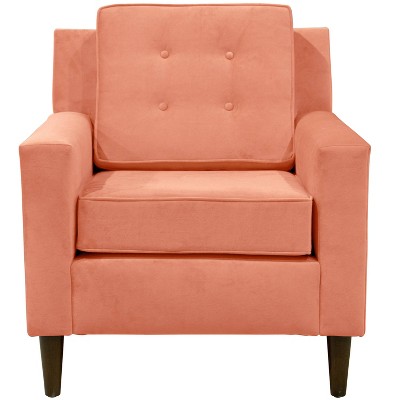 Henry Armchair Velvet Papaya - Skyline Furniture