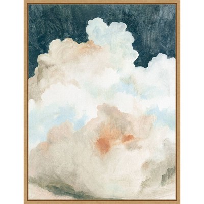 18" x 24" Dark Cumulus Clouds II by Emma Caroline Framed Wall Canvas - Amanti Art