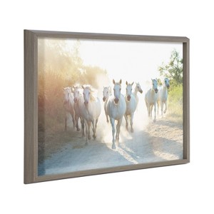 18" x 24" Blake Camargue Horse XIII by Laura Evans: Modern Animal Wall Art - Kate & Laurel All Things Decor - 1 of 4
