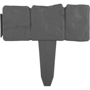 10-Piece Outdoor Garden Edging, Gray - 1 of 4