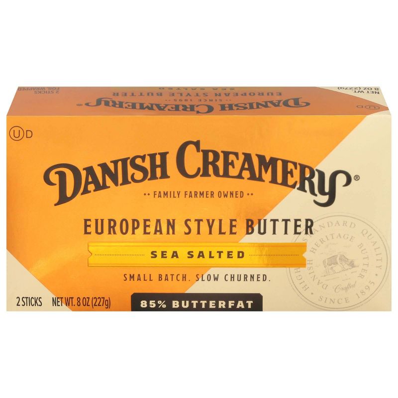 Danish Creamery European Salted Butter - 8oz, 1 of 8