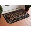 HomeRoots 18" X 30" Black Rubber Scrollwork Outdoor Door Mat - 2 of 3