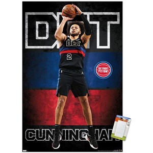 Trends International NBA Detroit Pistons - Cade Cunningham 23 Unframed Wall Poster Prints - 1 of 4