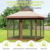 Pop Up Gazebo, Outdoor Canopy Tent with Mosquito Netting, Pop Up Canopy Tent with Curtains/Adjustable Height/Wheeled Carrying Bag - 2 of 4