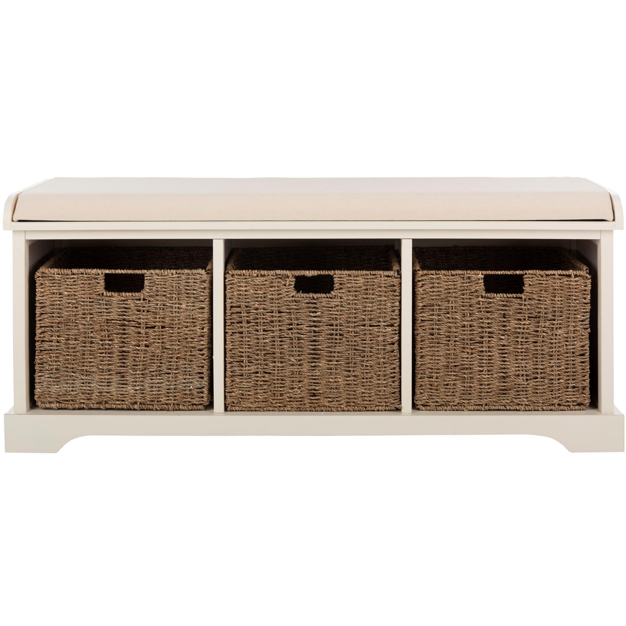 Lonan Storage Bench - AMH5733 - White - Safavieh Couture