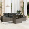 vidaXL Patio Sofa Set Adjustable Feet Outdoor Sofa Set Rectangular - 2 of 4