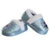 Disney Frozen Girl Slippers - Elsa and Anna Plush Lightweight Warm Comfort Soft Aline House Shoes - Blue White  (Toddler-Little Kid) - image 3 of 4