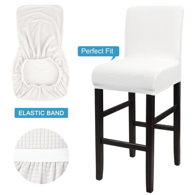 PiccoCasa Stretch Bar Stool Covers Pub Counter Height Side Chair Covers, 4 of 6