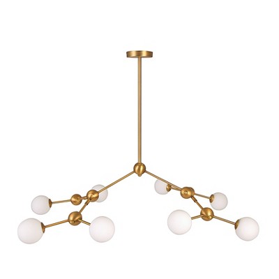 8-Light Sputnik Sphere Chandelier Gold - 3R Studios