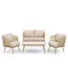 Outdoor Patio Furniture Set All Weather Wicker Conversation Set - 3 of 4