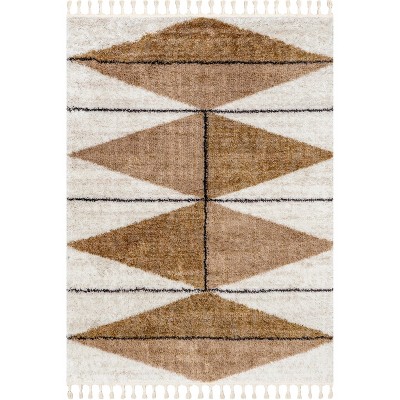 Nuloom Kali Shaggy Diamond Tassel Area Rug
