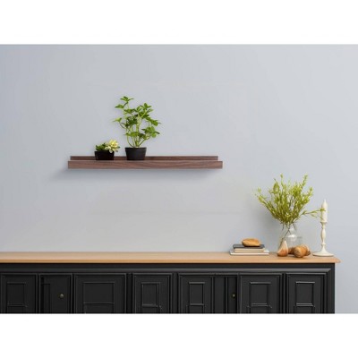 Kiera Grace Dark Brown MDF Floating Wall Shelf