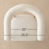 Boucle Counter Stool,24 Inch Counter Height Bar With Back Armrest For Living Room Island And Bar-Tanpinhause - 4 of 4