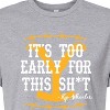 Women's - Yellowstone - Its Too Early For This Rip Wheeler Cropped Graphic T-Shirt - 2 of 4