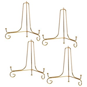 Unique Bargains Iron Adjustable Retro Picture Frame Decorative Holder Stands 4 Pcs - 1 of 4