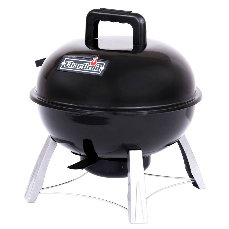 Char-Broil 14&#34; Portable Kettle Charcoal Grill Black Model 13301719, 4 of 9