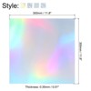 Unique Bargains Metallic Iridescent Mirror Paper Foil Board Reflective Holographic Cardstock 20 Pcs - 2 of 4