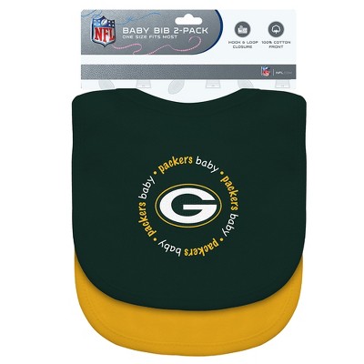 MasterPieces NFL Green Bay Packers Baby Fanatic 2-Pack Bibs