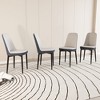 NicBex PU Leather Dining Chair Set of 4 Modern Kitchen Side Chair with Soft Cushion & Metal Legs - 4 of 4