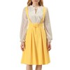INSPIRE CHIC Women's High Waist Overall Corset Skater Suspender Dresses - 2 of 4
