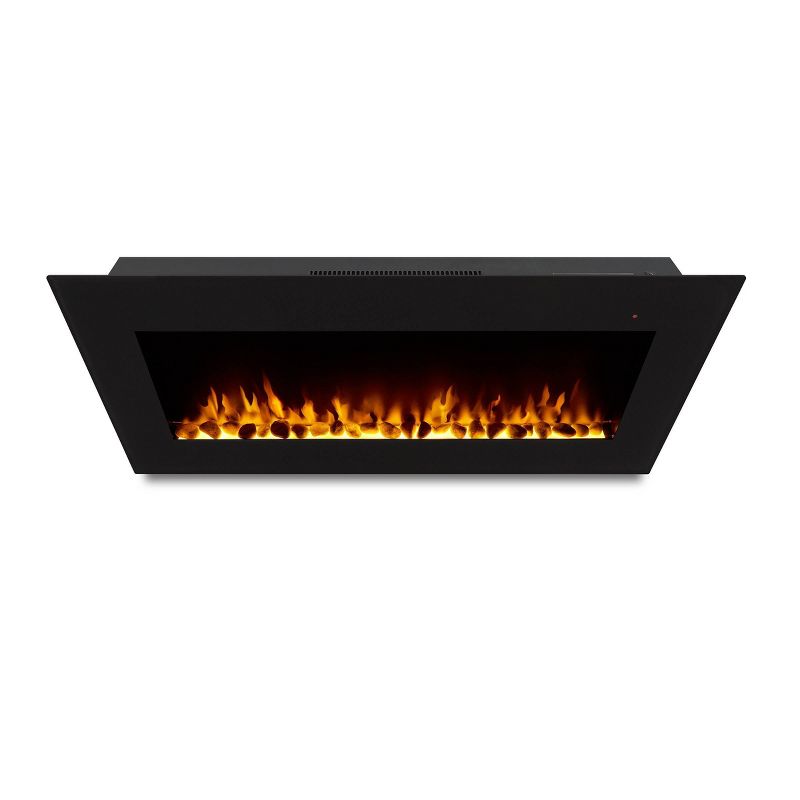 Real Flame 40&#34; Corretto Wall Hung Electric Fireplace Black, 5 of 10