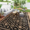 Outsunny Outdoor Patio Rug, Large Camping Carpet with Carrying Bag, Waterproof Plastic Straw, Reversible, Rhombus - 2 of 4