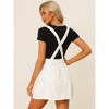 Allegra K Women's Denim A-Line Adjustable Strap Braces Mini Suspender Skirt - 3 of 4
