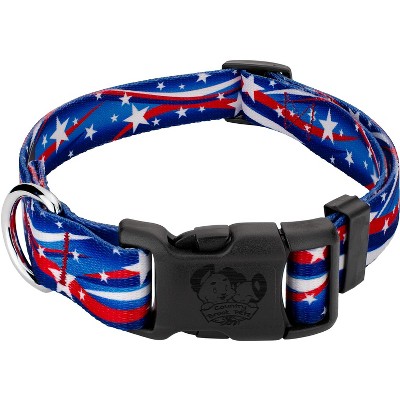 Country Brook Petz Deluxe Star Spangled Dog Collar - Made In The U.S.A.