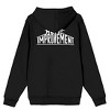 Home Improvement Series Logo Adult Black Zip-Up Hoodie - 3 of 4